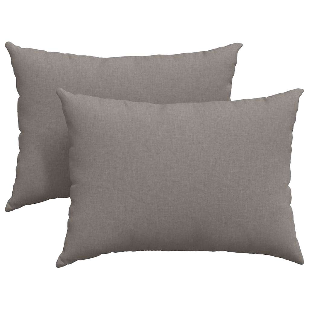 Sofa Pillows 2 pcs Taupe 70 x 50 cm Fabric